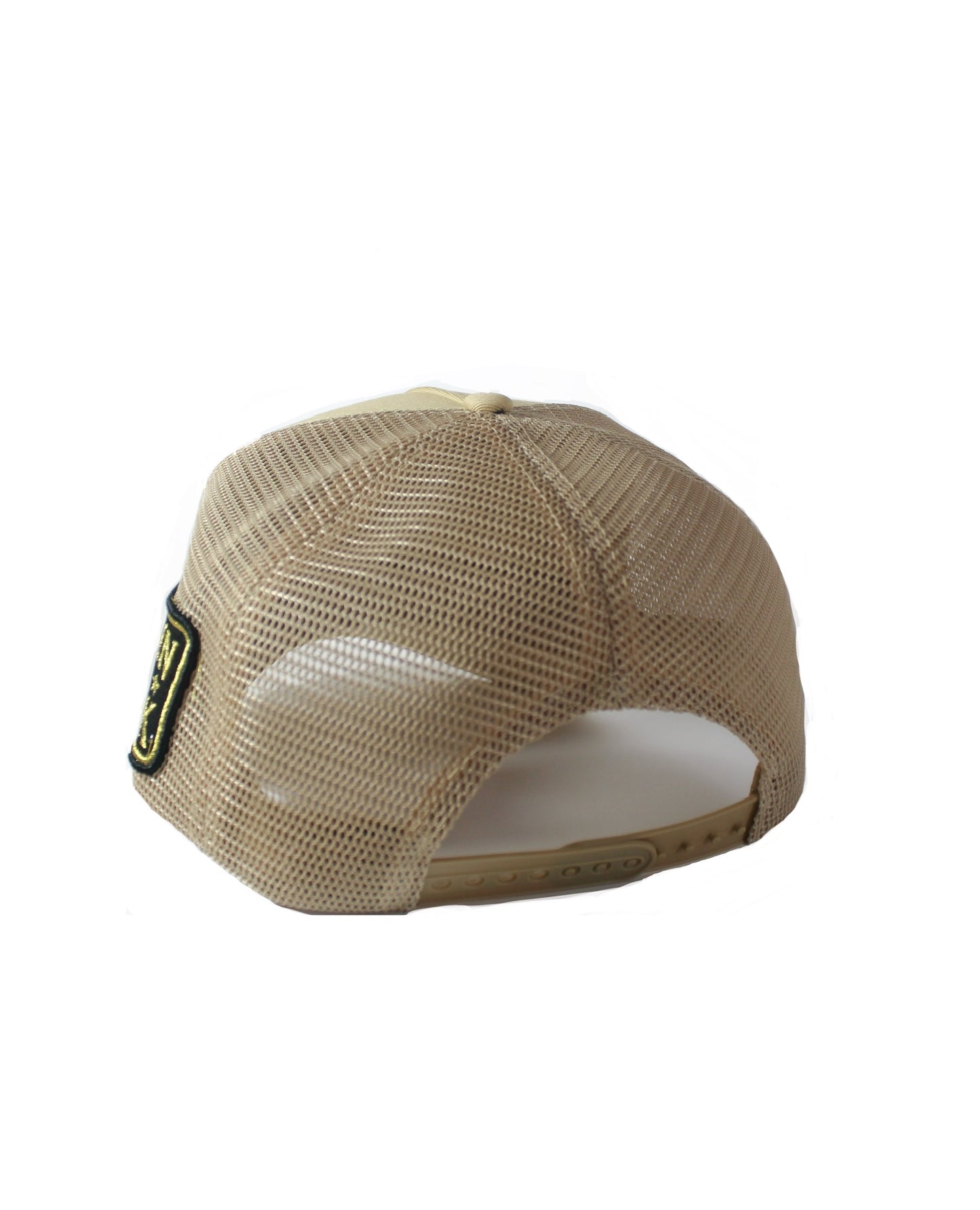 SWEATEARZ “Pimpin’ Is Back” Tan Trucker Hat
